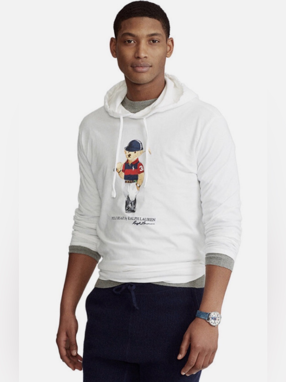 RALPH LAUREN POLO BEAR Men’s Hoodie Shirt Size XLarge! Own Classic!